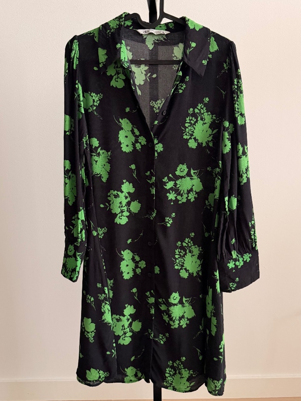 Casual Black floral dress from Zara